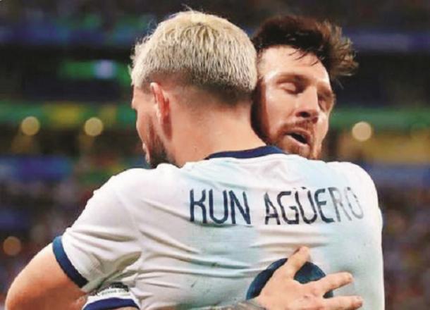 Lionel Messi shared his photo with Sergio Aguero on social media..Picture:INN