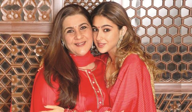 Sara Ali and Amrita Singh.Picture:INN