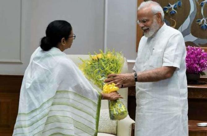 Mamata Banerjee and Narendra Modi.Picture:INNØ§