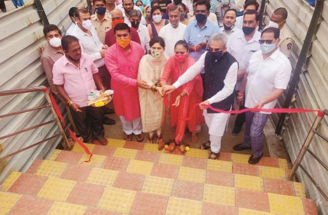 The Hancock Bridge was inaugurated on Friday for the convenience of passersby.Picture :INN