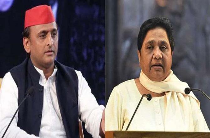 Akhilesh Yadav and Mayawati - Pic : INN