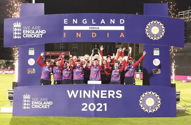 England team trophy.Picture:INN