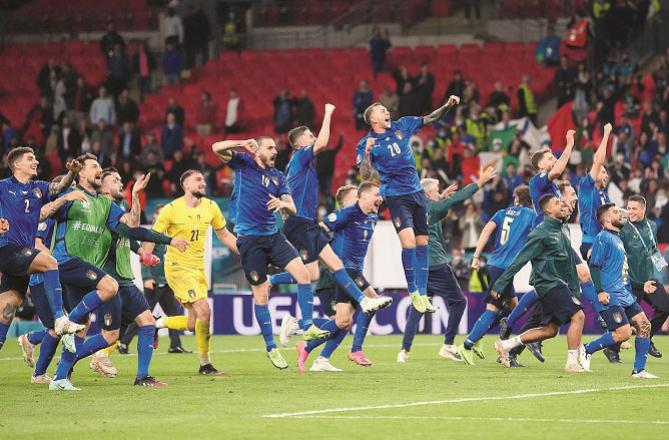  After the players of the Italian team entered the final.Picture:INN