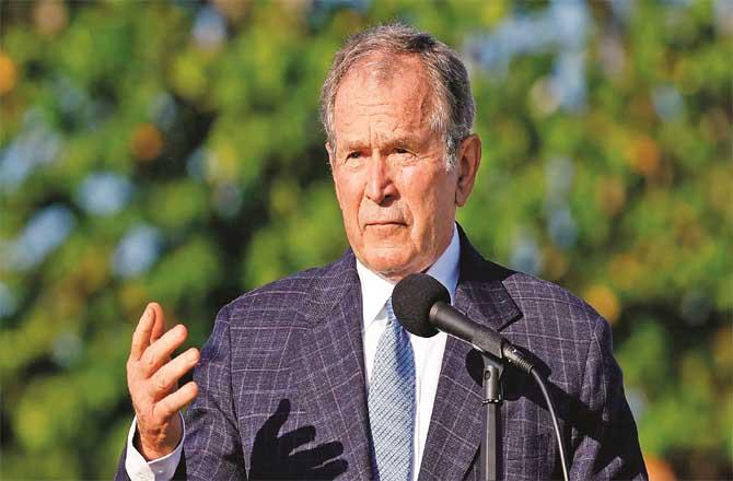Former US President George W. Bush started the 20-year war (file photo)