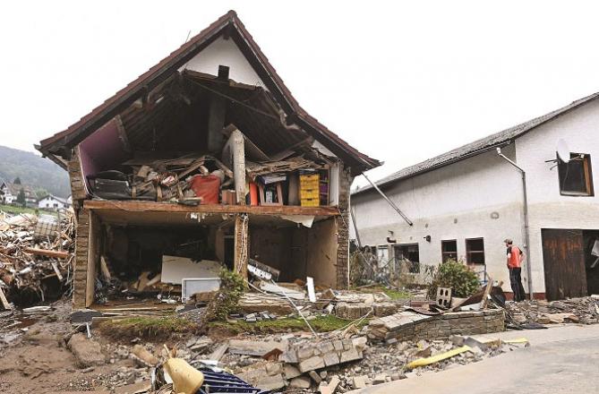 The affected areas of Germany and Belgium have been devastated.Picture:INN