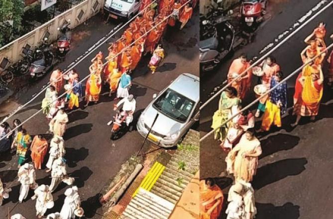 Two views of the Jain community`s journey.Picture:INN