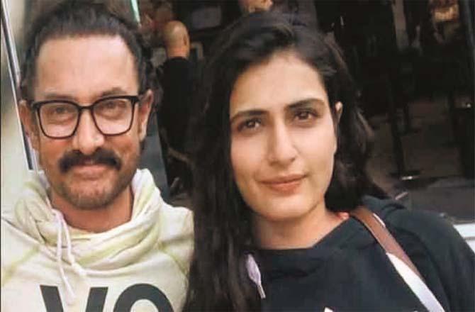 Speculations about the relationship between Aamir Khan and Fatima Sana Sheikh are circulating on social media.Picture:Midday