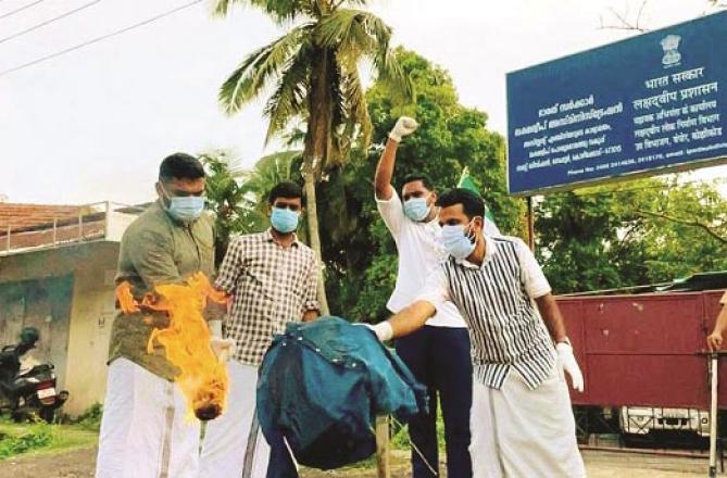 There are constant protests against the Lakshadweep administration but the government is not backing down.Picture:INN