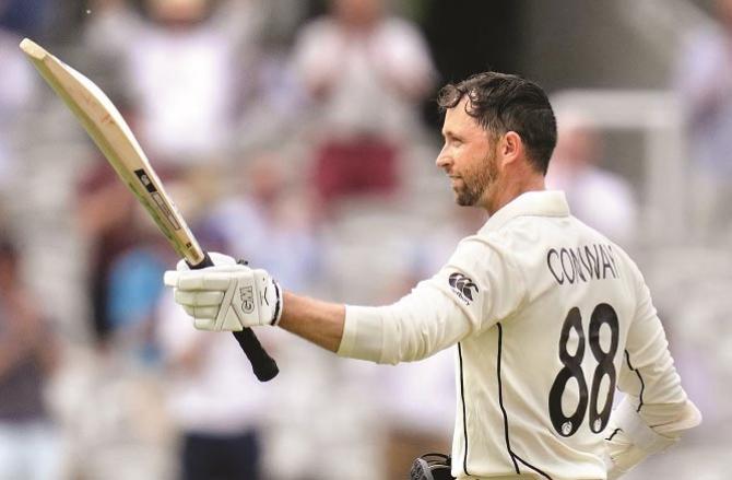  New Zealand batsman Devon Conway scored a magnificent double century.Picture:PTI