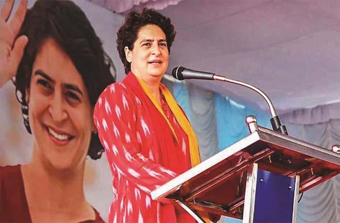 These days, the sleep of BJP leaders is forbidden due to Priyanka Gandhi`s campaign.Picture:PTI