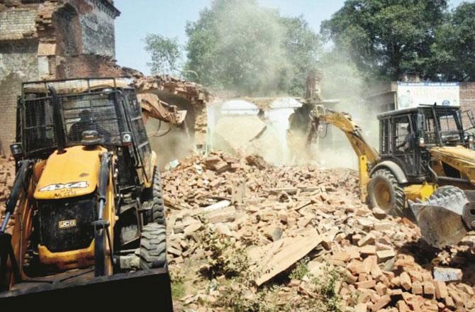 House Demolished - Pic : Inquilab
