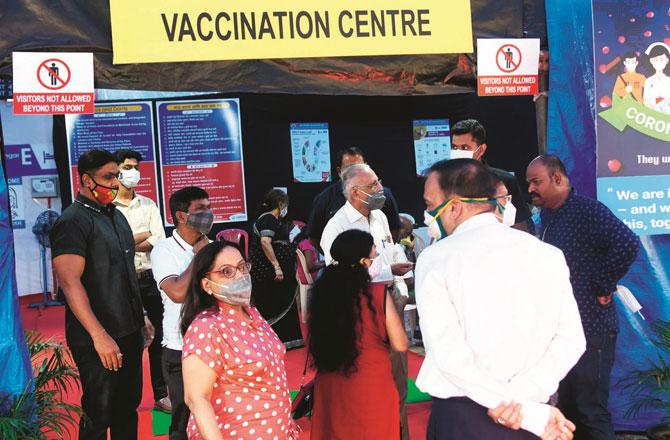 Vaccination Center - Pic : Sameer M
