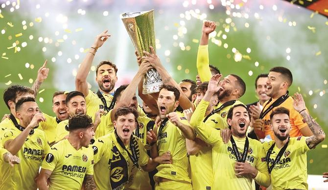 Vila Real won the Europa League title in a penalty shootout.Picture:PTI