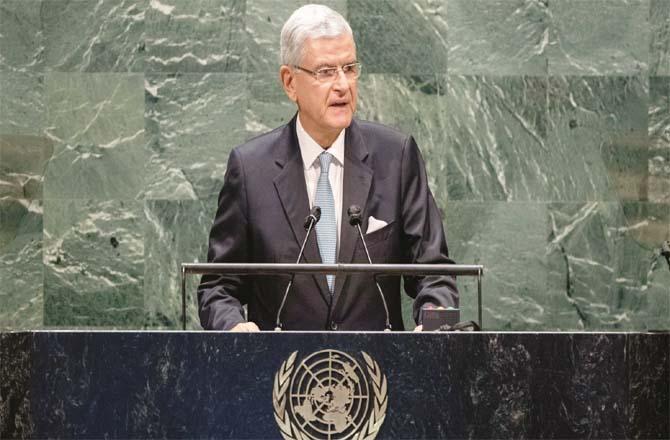 Vulcan Bozkar is unhappy with the role of the United Nations in the Palestinian issue (file photo)