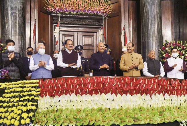 During the special ceremony held in the Parliament, the President, the Vice President, the Prime Minister and other leaders were seen..Picture:INN