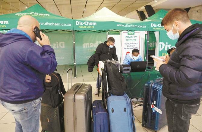 Corona screening of passengers is underway at an airport in South Africa (Photo: Agency)