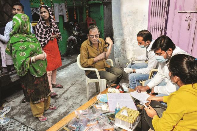 Lucknow: Samples are being taken for testing for Zika virus.Picture:PTI