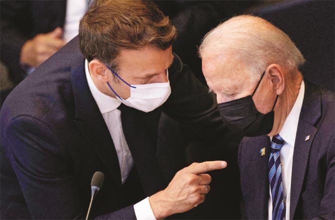 Will Biden be able to quell Macron`s anger? (File photo)