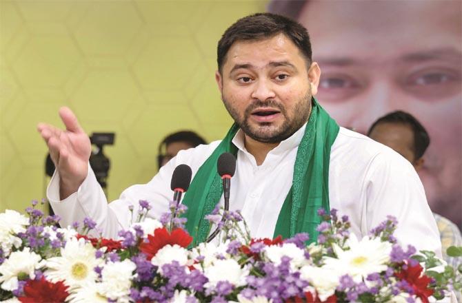 Bihar Opposition Leader tejashwi Yadav has slammed Chief Minister Nitish Kumar for the alleged scam.Picture:INN