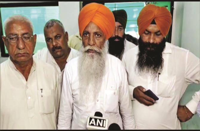 Farmer leade rgurnam singh chaduni after meeting the Karnal administration.Picture:PTI