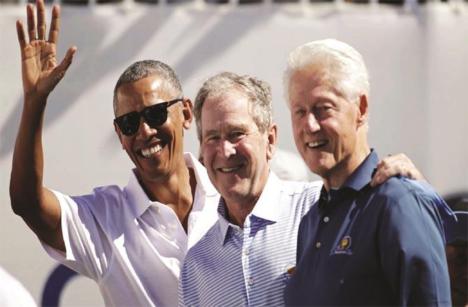 From right: Bill Clinton, George Bush and Barack Obama (Photo: Agency)