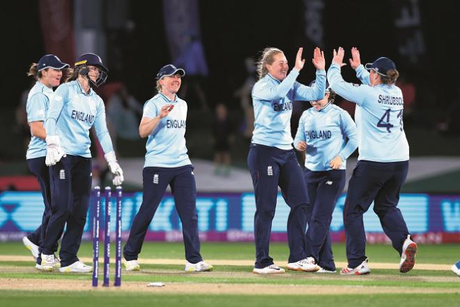 Congratulations to the players of the England cricket team that advanced to the final after defeating South Africa..Picture:PTI