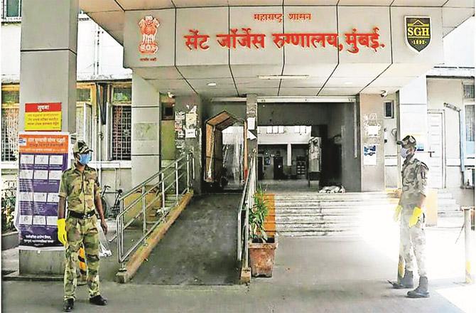 Mumbai`s St. George`s Hospital, where patients other than cod will be treated from next month