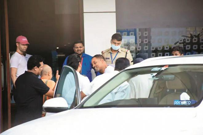 Will Smith at Mumbai Airport.Picture:INN