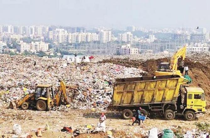  Govandi Dumping Ground where it has been announced to set up a waste to power plant.Picture:INN