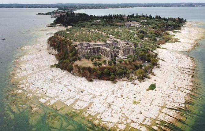 Italy`s Garda Lake has become this condition.Picture:AP/PTI