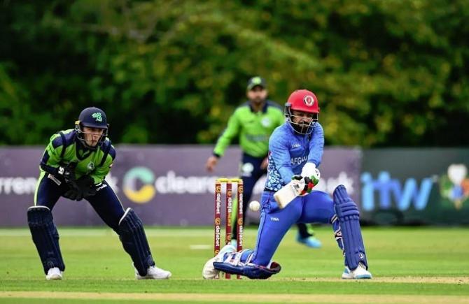 Afghanistan`s Rashid Khan batted at a fast pace.Picture:INN