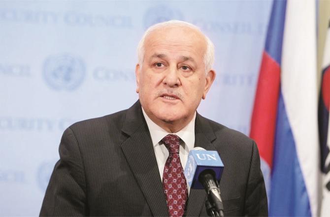 Riyad Mansour, Ambassador of Palestine to the United Nations.