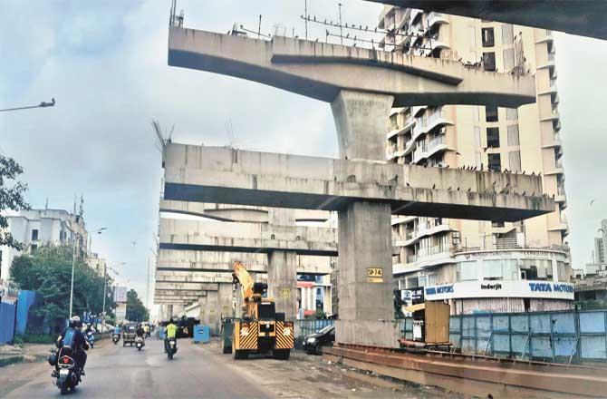 The flyover to be constructed between Dahisar and Meerabhaindar will be a double-decker; Photo: Inquilab