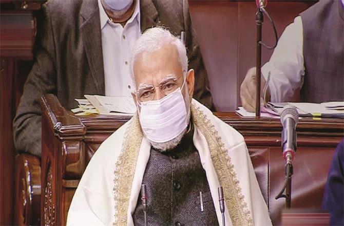 By wearing a mask, Prime Minister Modi himself encouraged the citizens to use it. (PTI)