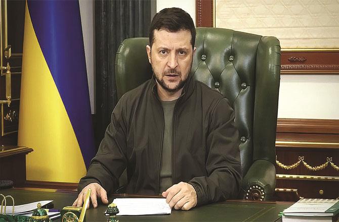 Ukrainian President Volodymyr Zelenskyy is engaged in diplomacy to protect the country