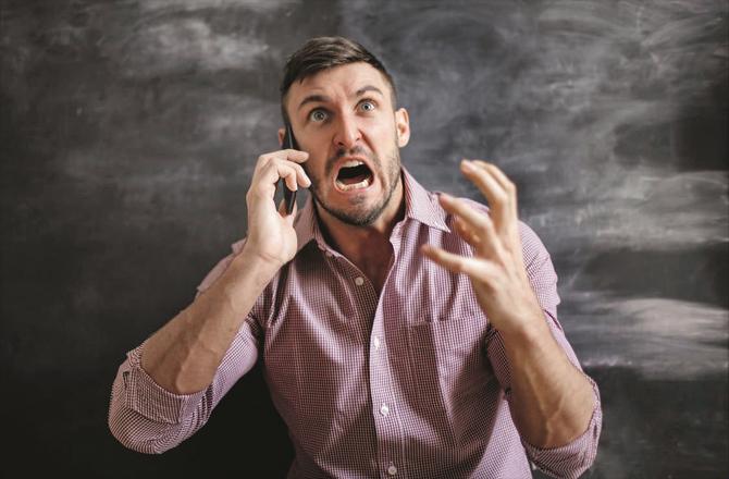 In a state of anger, the blood flow in the veins of the face increases