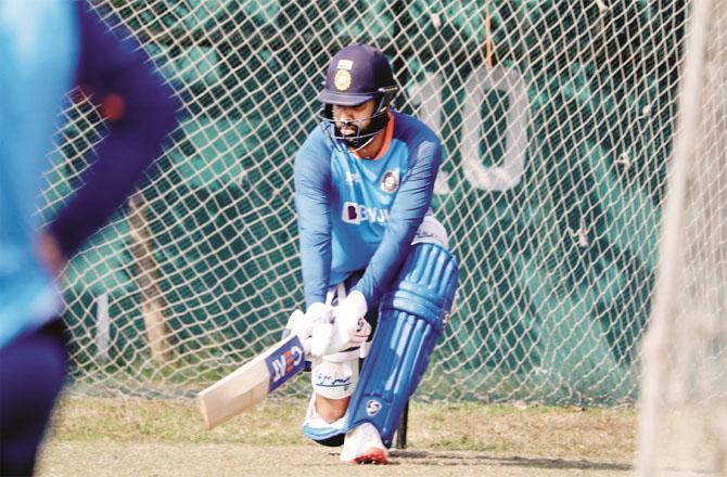 Team India players busy practicing