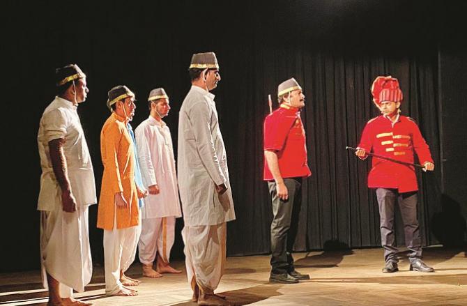 A scene from the drama Mangal Pandey.Picture:INN