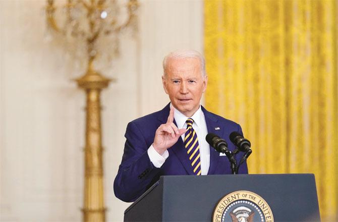 Joe Biden during a press conference at the White House (Photo: Agency)