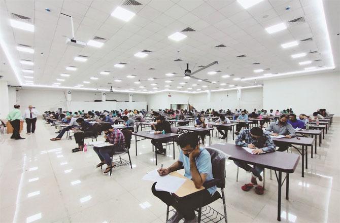 Students can be seen preparing for the IAS exam at Hajj House. (File photo)