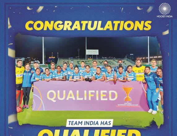 Indian team qualifies for Hockey World Cup.Picture:INN