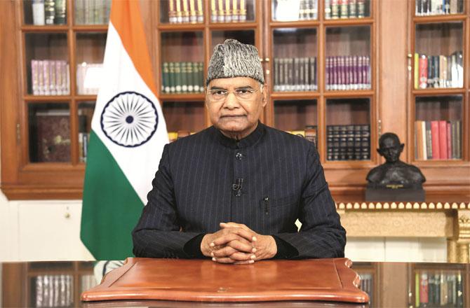 President Ram Nath Kavand addressing the nation on Republic Day.