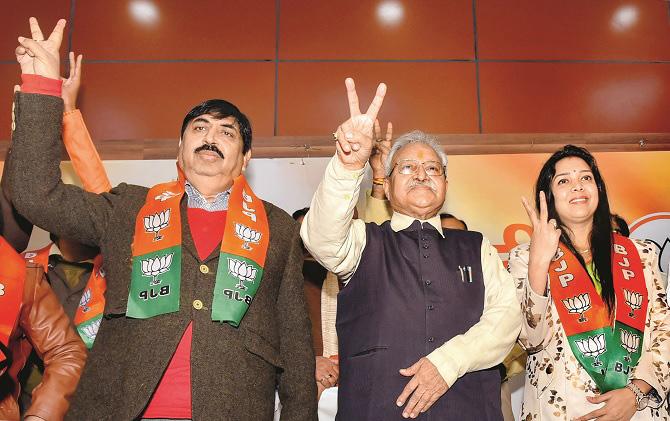 Lucknow: Dr. Priyanka Moriah, Lakshmi Kant Vajpayee and Pramod Gupta. Picture:PTI