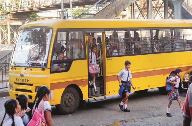 The bus service for students is expected to start next month due to resumption of offline classes.