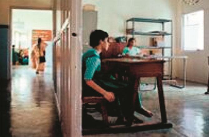 Teachers of schools for children with disabilities are facing problems these days. (File photo)