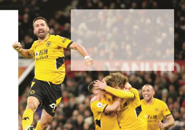 Joao Moutinho jumps after scoring.Picture:INN