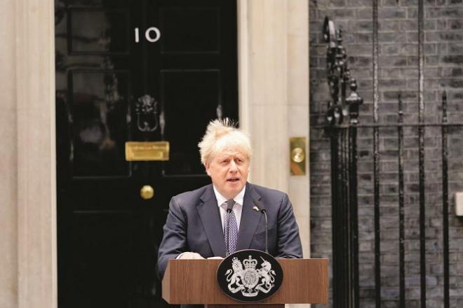 British Prime Minister Boris Johnson addresses.Picture:INN