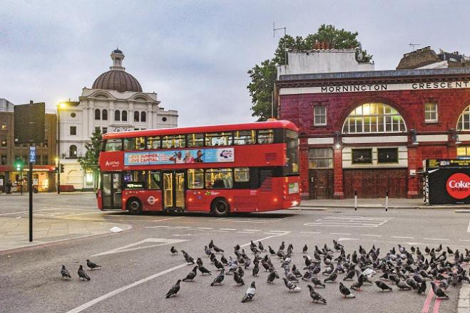 A view of a London street in the morning Due to the heat, people are trapped in their homes.Picture:INN