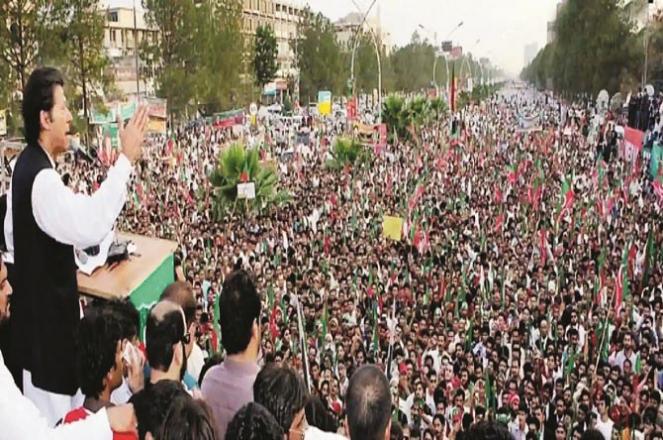 Has Imran Khan`s continuous rallies started showing their effect?.Picture:INN