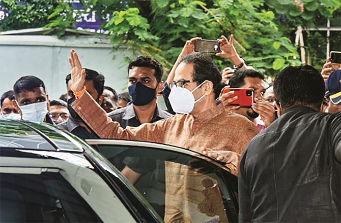 Shiv Sena leader and former chief minister Uddhav Thackeray has been active on the ground to strengthen the party. (PTI)